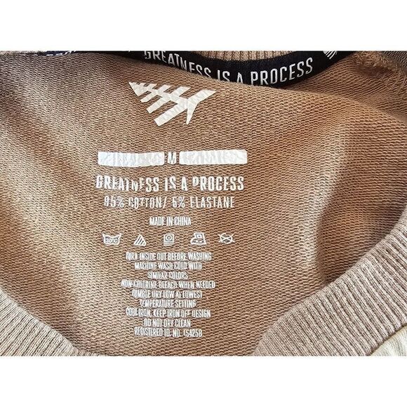 Paper Planes Men's US Size Medium Chromatic Sweatshirt Beige - Picture 4 of 11